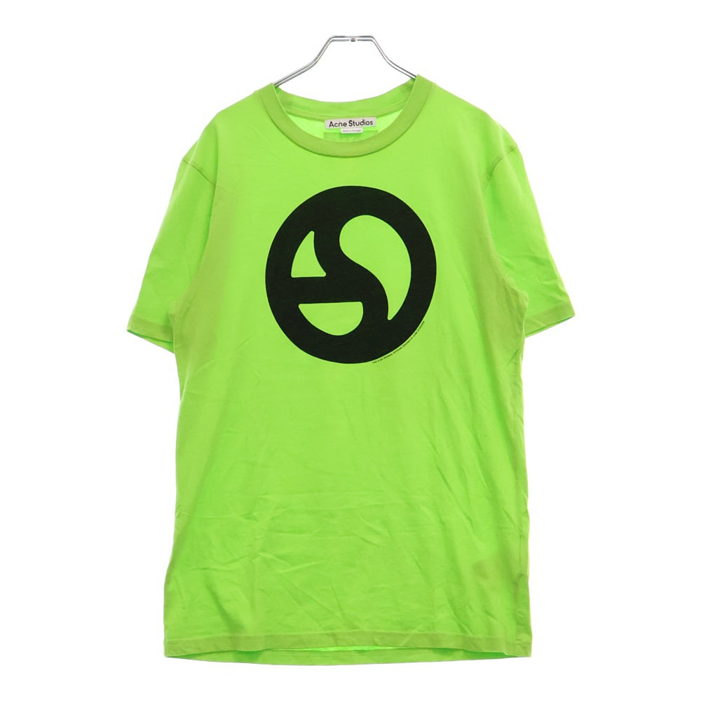 Acne Studios(アクネ ストゥディオズ) T-SHIRT ロゴプリント半袖Tシャツ グリーン FN-UX-TSHI000047 CL0265-