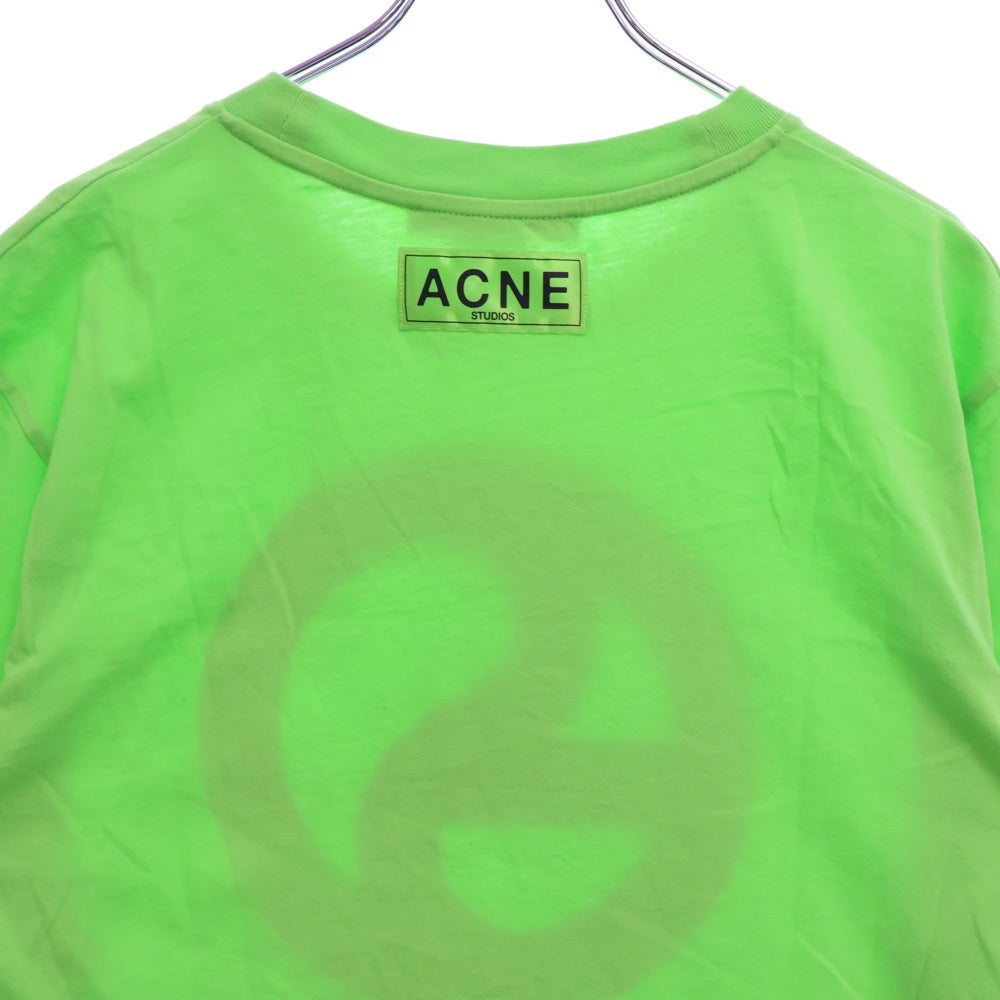 Acne Studios(アクネ ストゥディオズ) T-SHIRT ロゴプリント半袖Tシャツ グリーン FN-UX-TSHI000047 CL0265-
