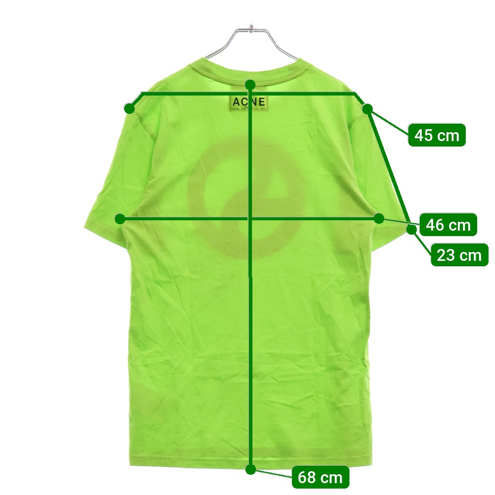 Acne Studios(アクネ ストゥディオズ) T-SHIRT ロゴプリント半袖Tシャツ グリーン FN-UX-TSHI000047 CL0265-