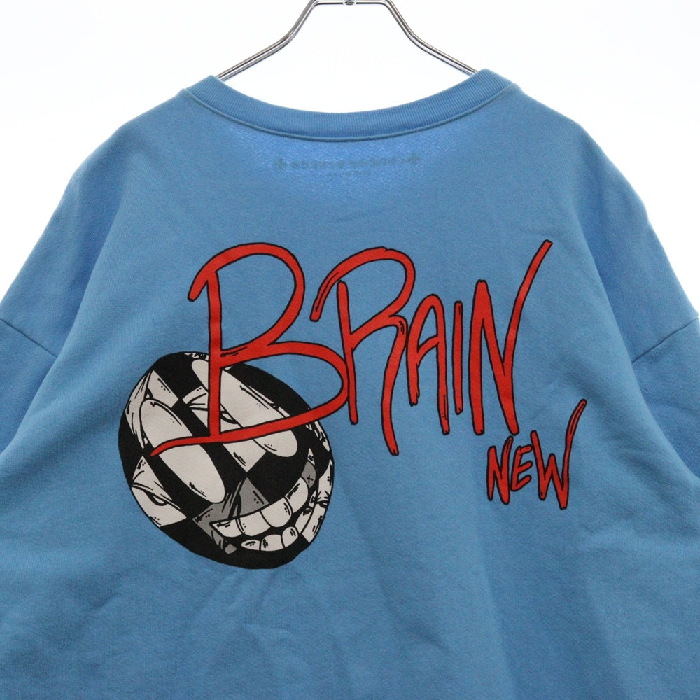 CHROME HEARTS(クロムハーツ) PPO BRAIN NEW SWTSHRT MATTY BOY マッティボーイ ブレインニュー クルーネックスウェットトレーナー ブルー