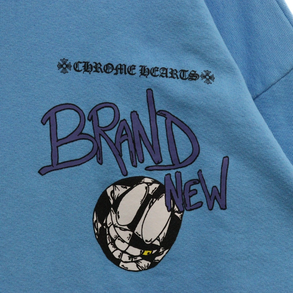 CHROME HEARTS(クロムハーツ) PPO BRAIN NEW SWTSHRT MATTY BOY マッティボーイ ブレインニュー クルーネックスウェットトレーナー ブルー