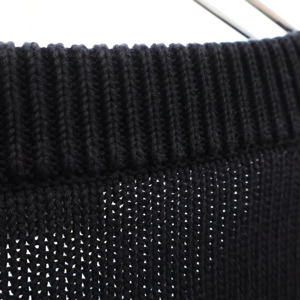 DIOR(ディオール) 21AW Oblique Side Line Crewneck Knit Sweater オブリーク サイドライン クルーネックニットトレーナー ネイビー 113M638AT187