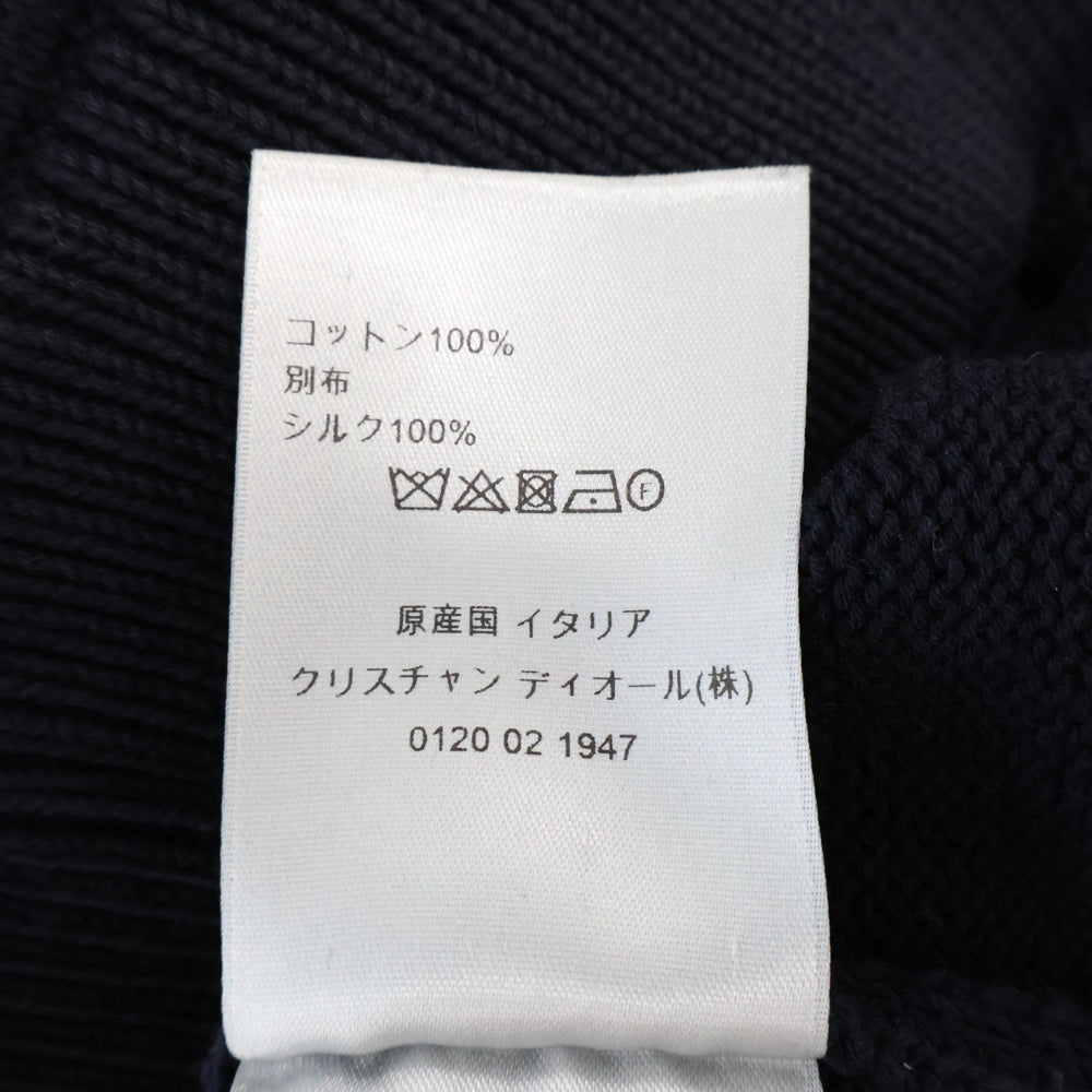 DIOR(ディオール) 21AW Oblique Side Line Crewneck Knit Sweater オブリーク サイドライン クルーネックニットトレーナー ネイビー 113M638AT187