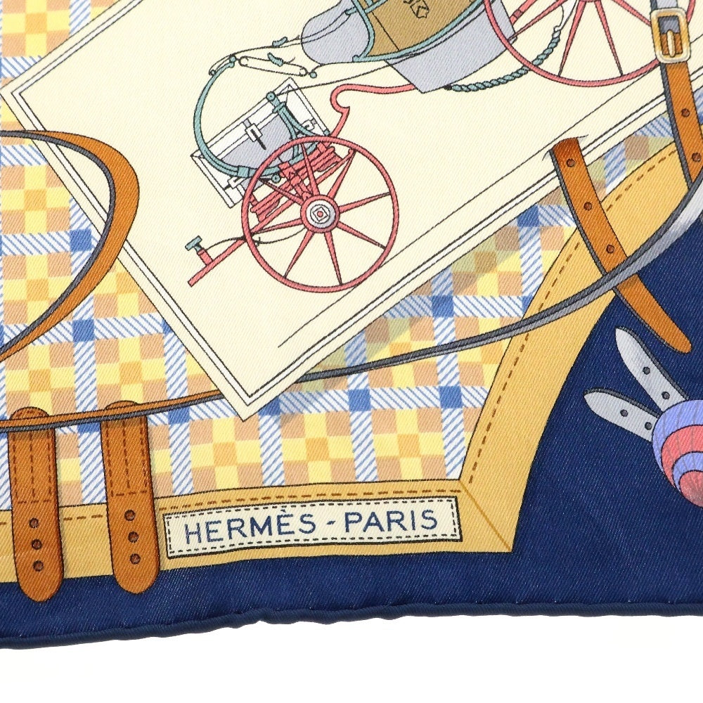 HERMES(エルメス) Carre70 Les Voitures Nouvelle カレ70 馬車の変遷 シルクスカーフ マルチ