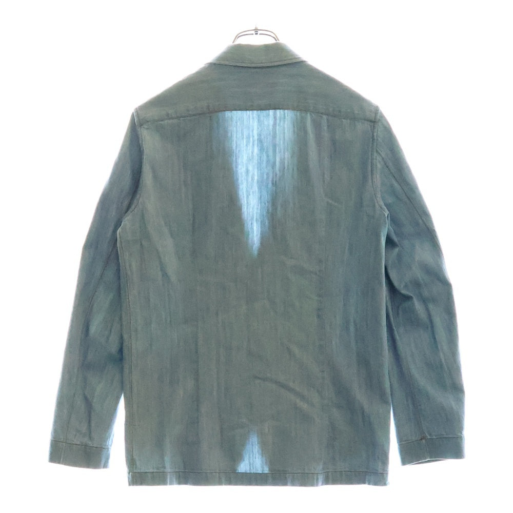 LARDINI(ラルディーニ) Flower Accent Single-Breasted Denim Jacket 2B シングルデニムジャケット インディゴ EIC1219