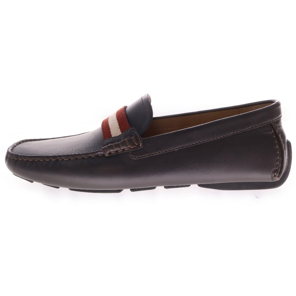 BALLY(バリー) Perthy-U Loafers ストライプ ドライビングシューズ ブラウン