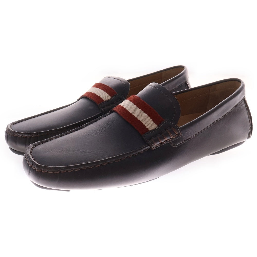 BALLY(バリー) Perthy-U Loafers ストライプ ドライビングシューズ ブラウン