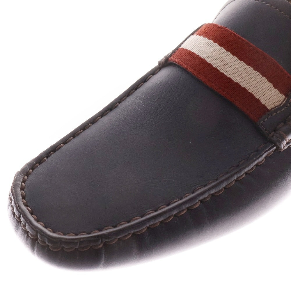 BALLY(バリー) Perthy-U Loafers ストライプ ドライビングシューズ ブラウン