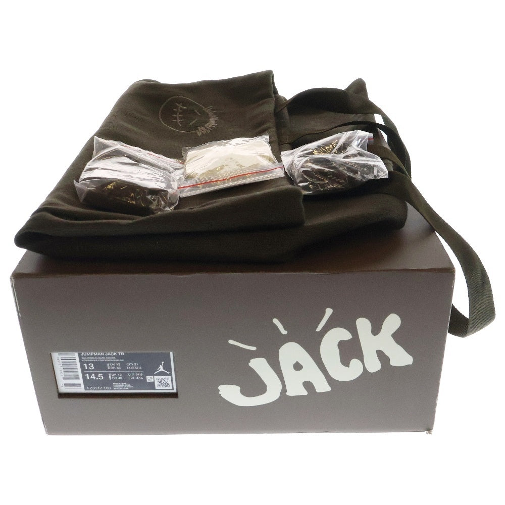 NIKE(ナイキ) ×TRAVIS SCOTT JORDAN JUMPMAN JACK TR トラヴィススコット ジョーダン ジャンプマンジャック セイル ダークモカ ハイカットスニーカー US13/31cm FZ8117-100
