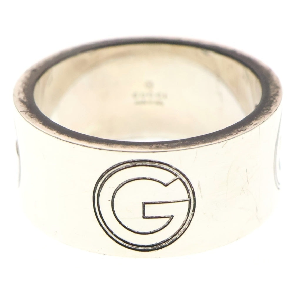 GUCCI(グッチ) Gロゴ ワイドリング シルバー 19.5号