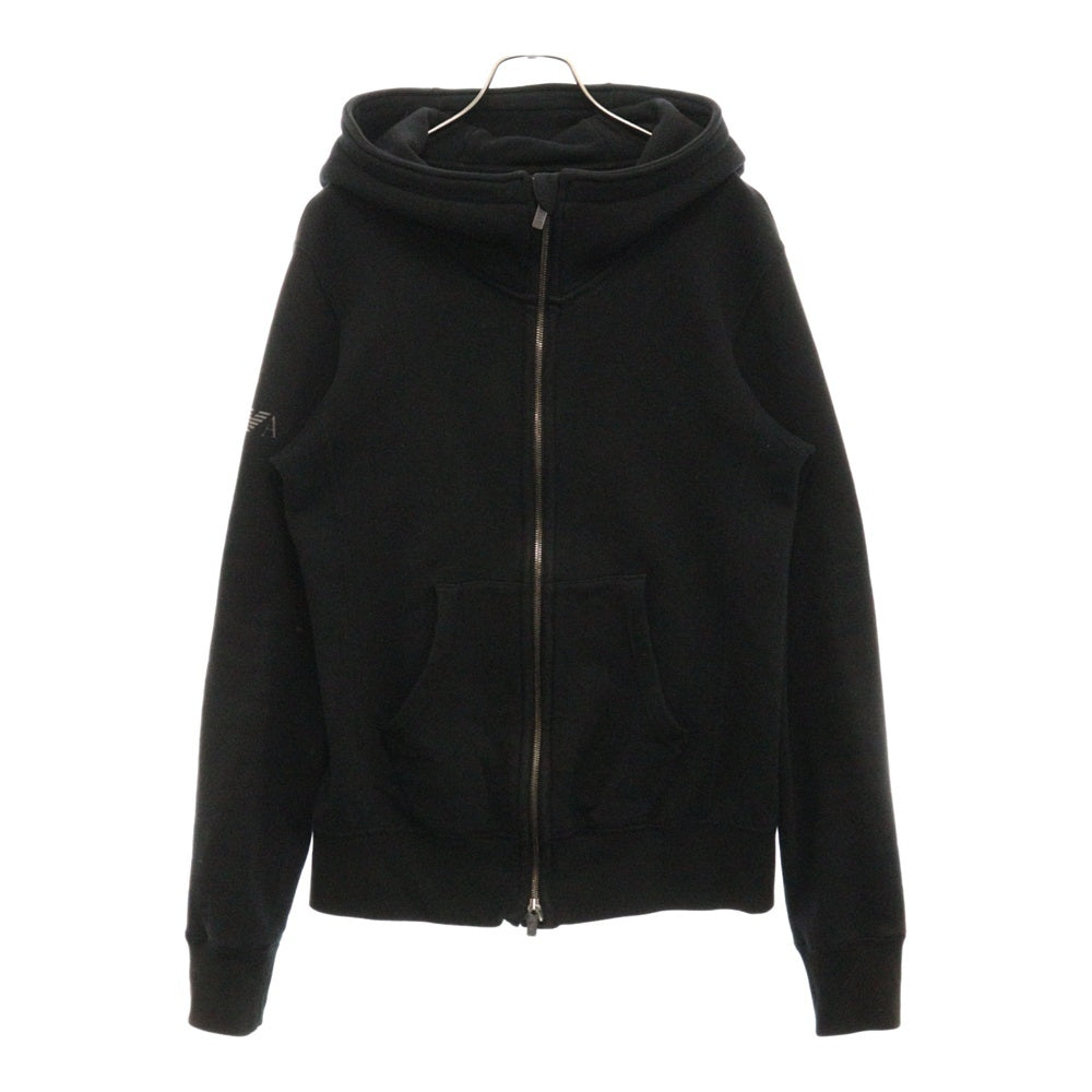 EMPORIO ARMANI(エンポリオ アルマーニ) EAGLE ZIP HOODIE イーグル ジップアップ フーディ パーカー ブラック L1JP02