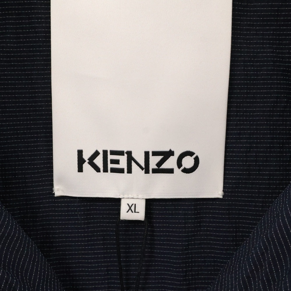 KENZO(ケンゾー) UTILITARIAN PARKA ロゴ刺繍マルチポケットミリタリージャケット ネイビー