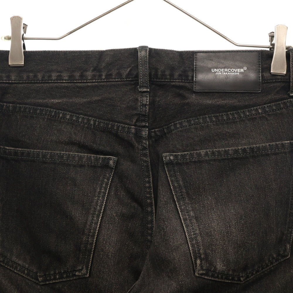 UNDERCOVER(アンダーカバー) 23SS ニージップデザイン スリム デニムパンツ ブラック UC1C4503