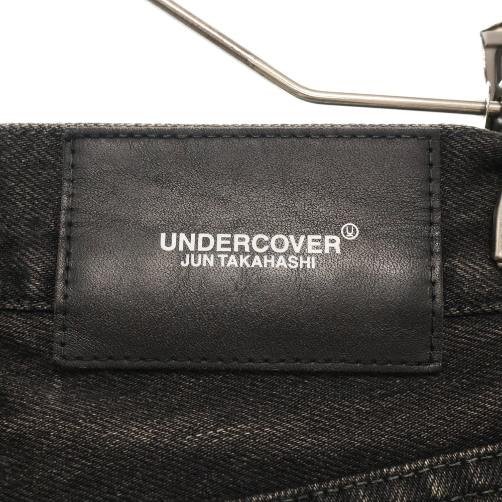 UNDERCOVER(アンダーカバー) 23SS ニージップデザイン スリム デニムパンツ ブラック UC1C4503