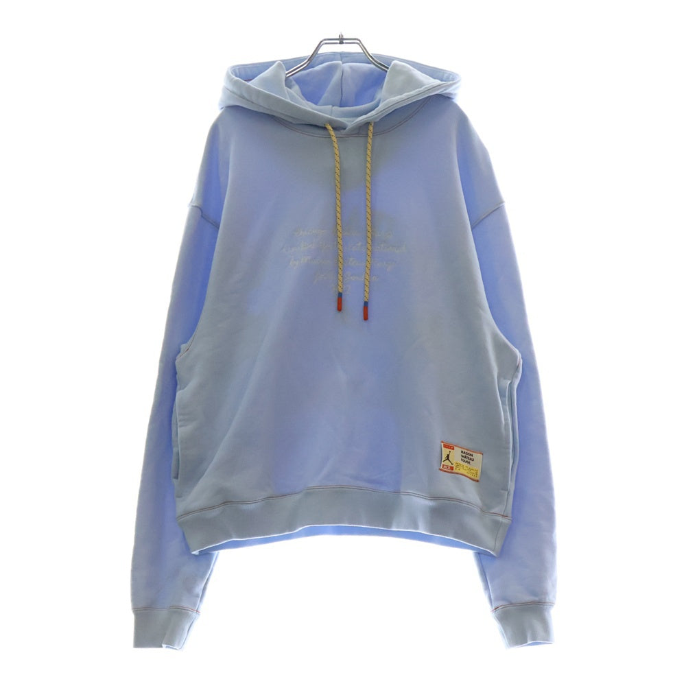 NIKE(ナイキ) JORDAN BRAND AS M J MCR FLC HOODIE ジョーダンブランド ロゴ刺繍プルオーバースウェットパーカー フーディー ブルー DJ9773-447