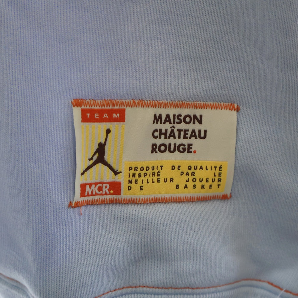 NIKE(ナイキ) JORDAN BRAND AS M J MCR FLC HOODIE ジョーダンブランド ロゴ刺繍プルオーバースウェットパーカー フーディー ブルー DJ9773-447