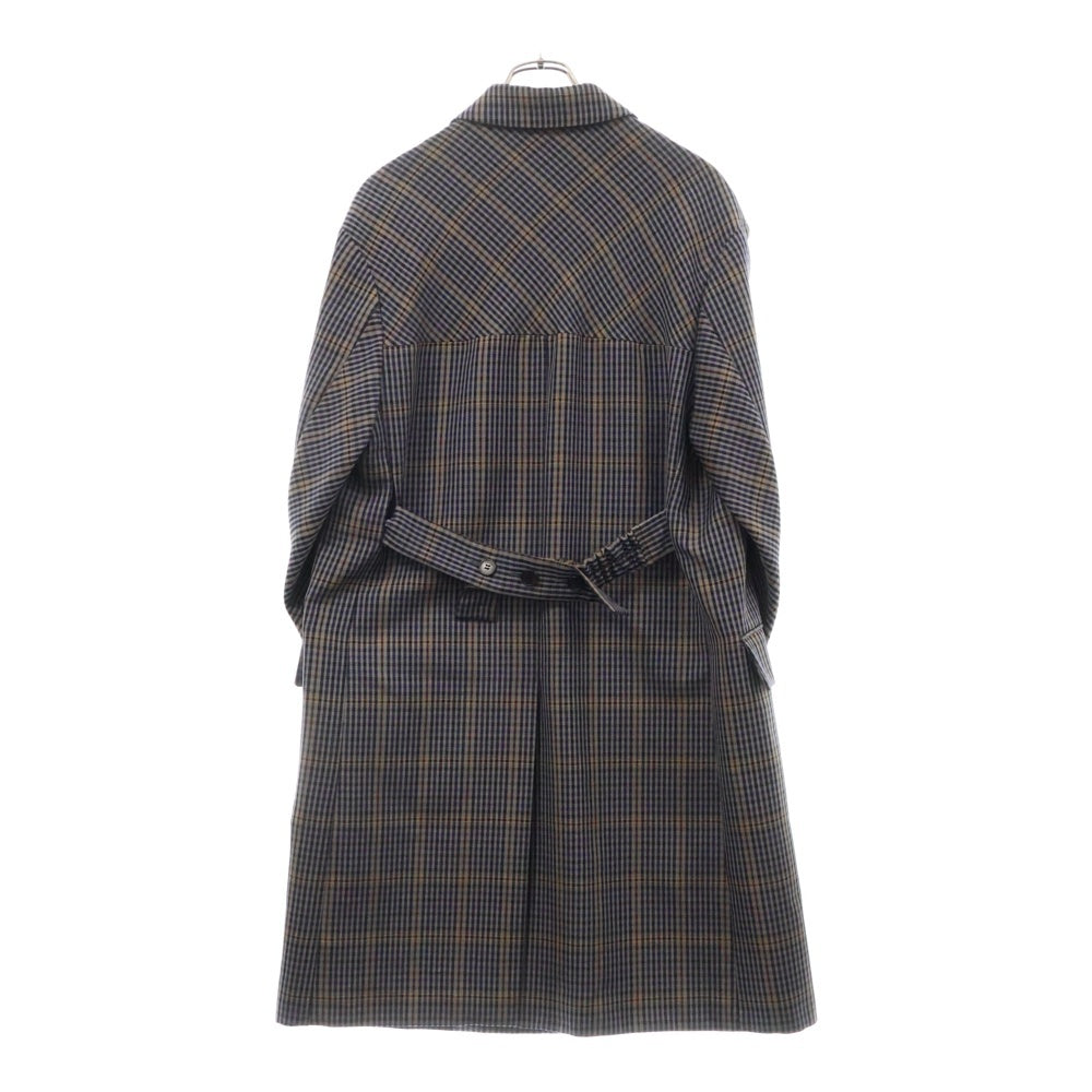 AMBUSH(アンブッシュ) 18AW HAND TOOTH CHECK CHESTERCOAT 千鳥格子チェック柄 ウールチェスターコート ベージュ/ブラウン 12111395
