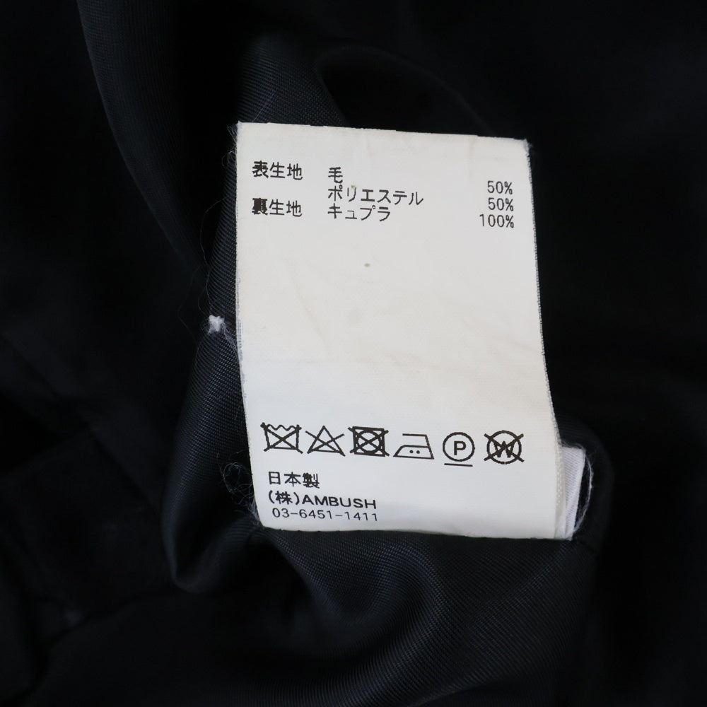 AMBUSH(アンブッシュ) 18AW HAND TOOTH CHECK CHESTERCOAT 千鳥格子チェック柄 ウールチェスターコート ベージュ/ブラウン 12111395