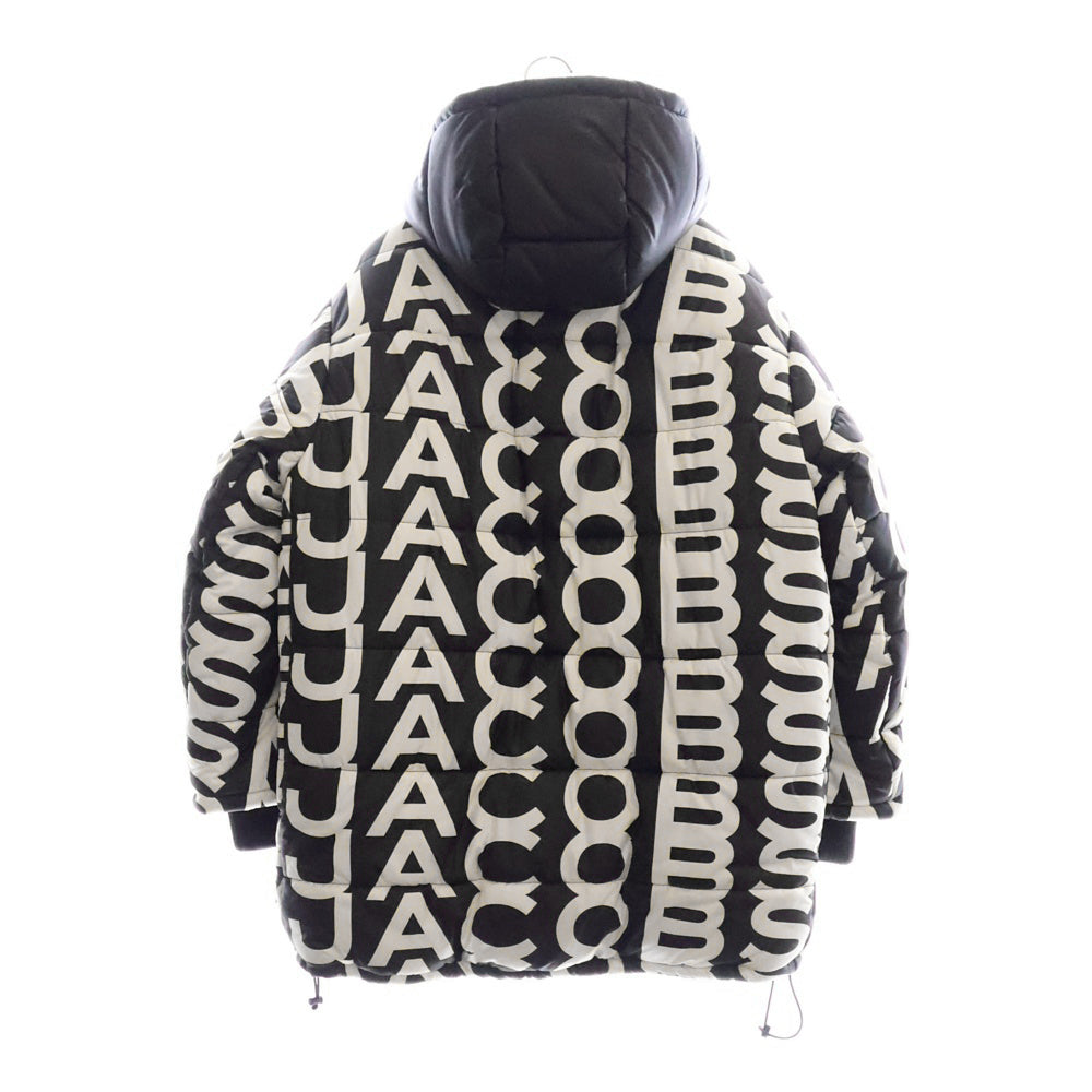 MARC JACOBS(マークジェイコブス) 22AW MONOGRAM OVERSIZED PUFFER モノグラム オーバーサイズ パッファージャケット ブラック/ホワイト V231M16FA22