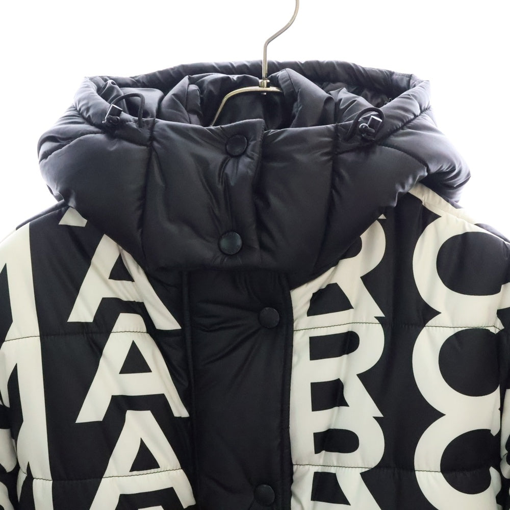MARC JACOBS(マークジェイコブス) 22AW MONOGRAM OVERSIZED PUFFER モノグラム オーバーサイズ パッファージャケット ブラック/ホワイト V231M16FA22