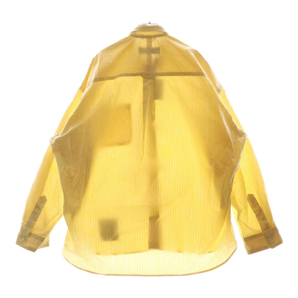 MAISON MIHARAYASUHIRO(メゾンミハラヤスヒロ) 25SS STRIPE LS SHIRT ストライプ長袖シャツ イエロー I14SH041-0