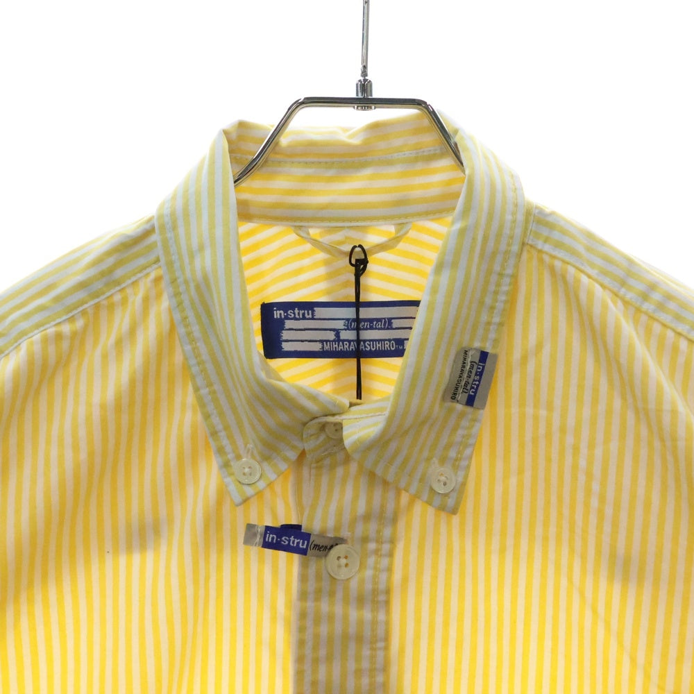 MAISON MIHARAYASUHIRO(メゾンミハラヤスヒロ) 25SS STRIPE LS SHIRT ストライプ長袖シャツ イエロー I14SH041-0