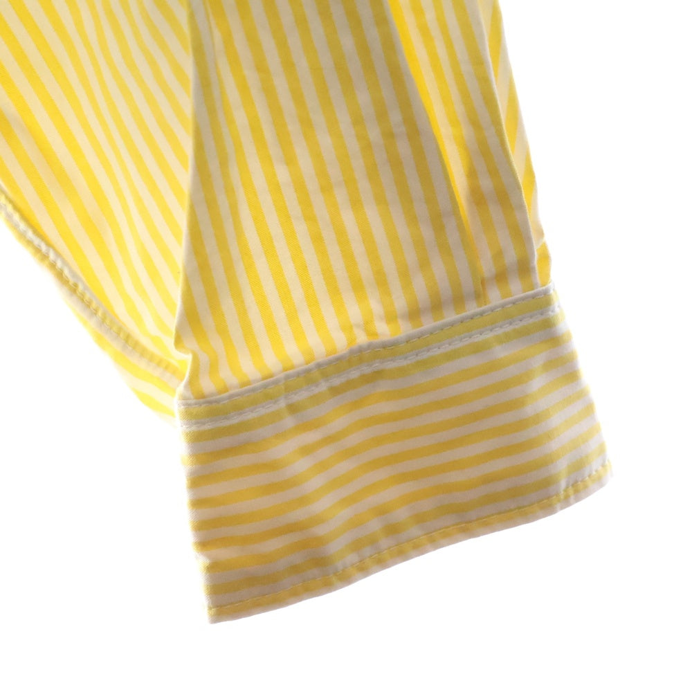 MAISON MIHARAYASUHIRO(メゾンミハラヤスヒロ) 25SS STRIPE LS SHIRT ストライプ長袖シャツ イエロー I14SH041-0
