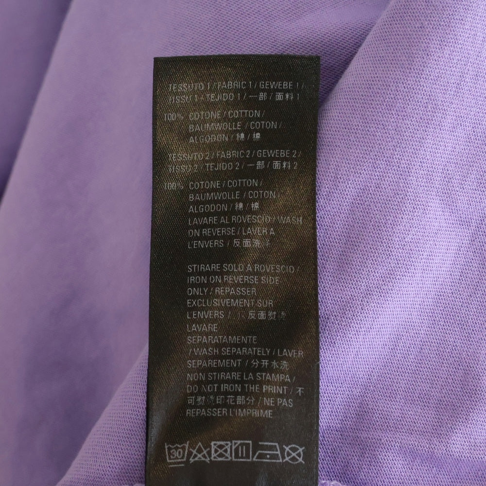 BALENCIAGA(バレンシアガ) 21SS Caps Destroyed Hoodie キャップス デストロイド フーディ プルオーバースウェットパーカー ダメージ加工 パープル 659403 TKVB6