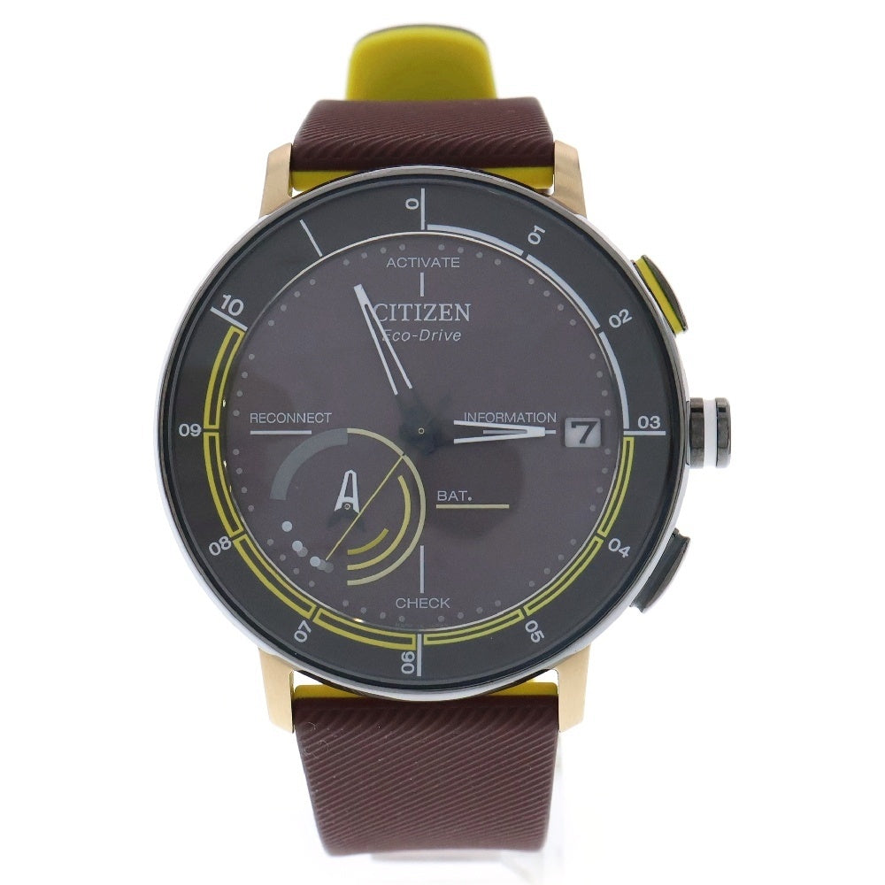 CITIZEN(シチズン) Eco-Drive エコドライブ ラバーバンド 腕時計 ウォッチ ブラウン W510MV-02