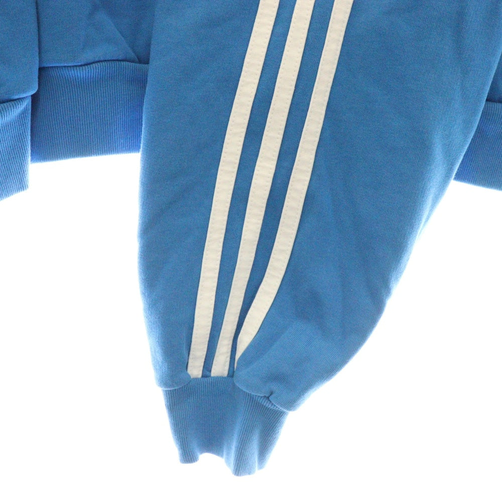 BALENCIAGA(バレンシアガ) 22AW×adidas Hoodie Large Fit アディダス ロゴラージフィット プルオーバーパーカー ブルー 729322 TNVN2