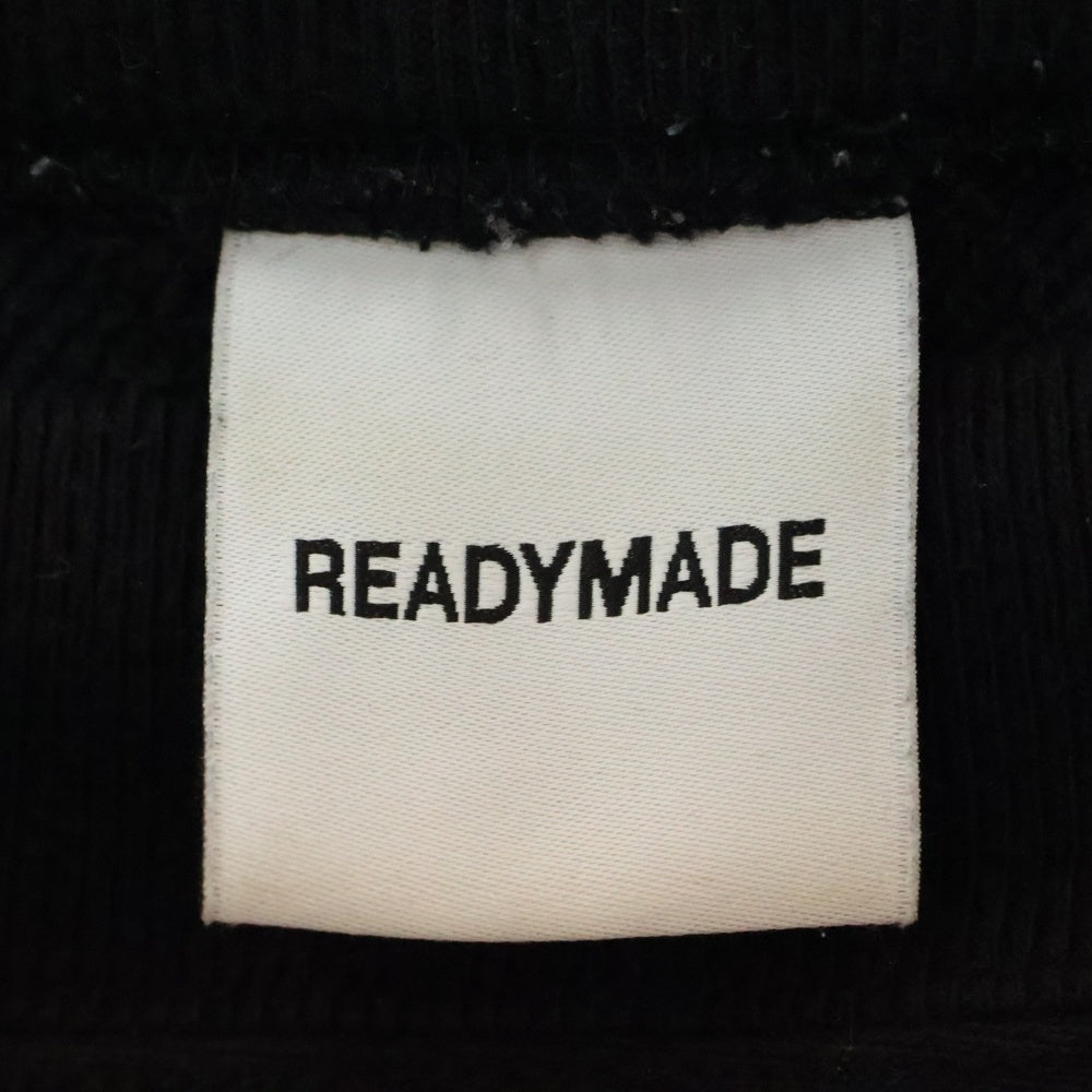 READY MADE(レディメイド) M-NECK SWT エム ネック スウェット トレーナー フロントロゴ ブラック RE-CO-BK-00-00-246