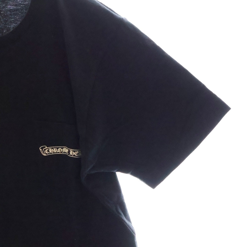 CHROME HEARTS(クロムハーツ) CH T-SHRT 1 5Pスター スクロールラベルプリント 半袖Tシャツ カットソー ブラック
