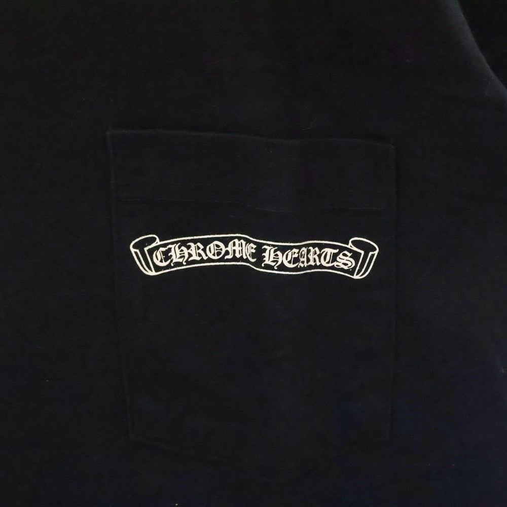 CHROME HEARTS(クロムハーツ) CH T-SHRT 1 5Pスター スクロールラベルプリント 半袖Tシャツ カットソー ブラック