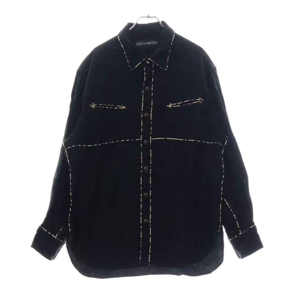WACKO MARIA(ワコマリア) 23AW WESTERN SHIRT ウエスタンシャツ 長袖シャツ ブラック