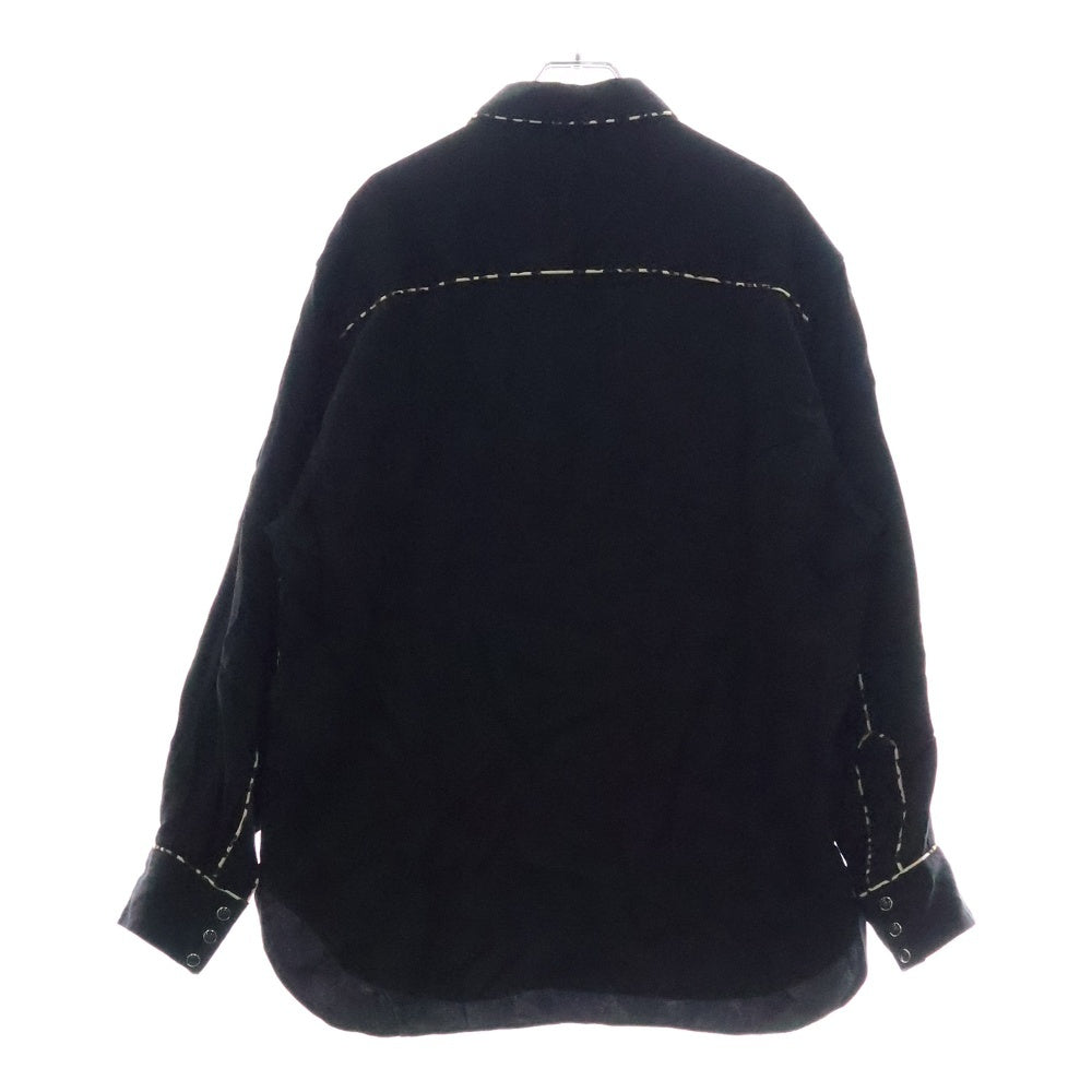 WACKO MARIA(ワコマリア) 23AW WESTERN SHIRT ウエスタンシャツ 長袖シャツ ブラック