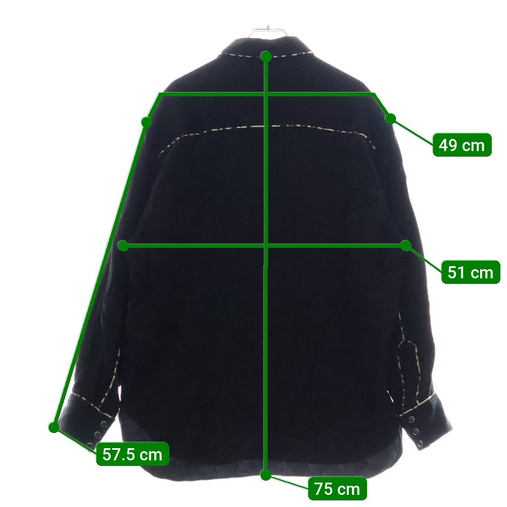 WACKO MARIA(ワコマリア) 23AW WESTERN SHIRT ウエスタンシャツ 長袖シャツ ブラック