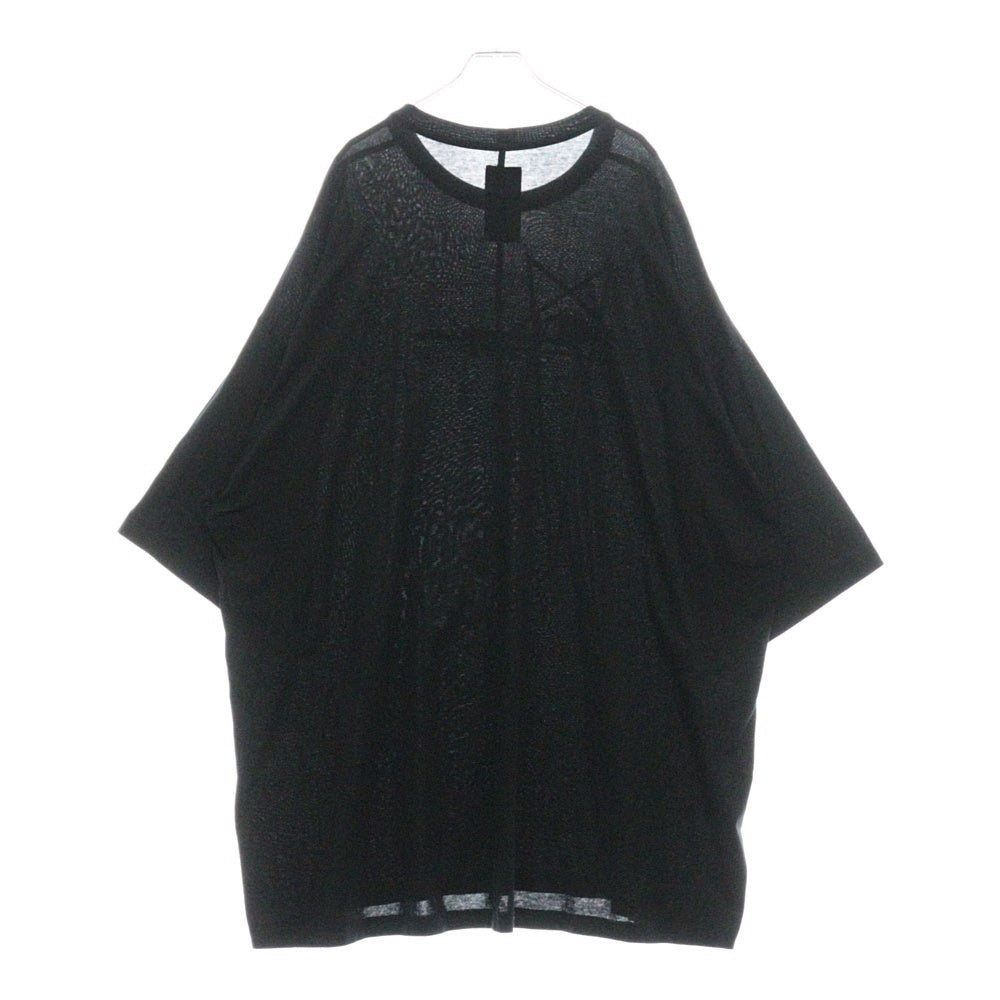 Rick Owens(リックオウエンス) 23SS ×Champion CM TOP チャンピオン 半袖Tシャツ カットソー ブラック CM02C9229-CHJEG
