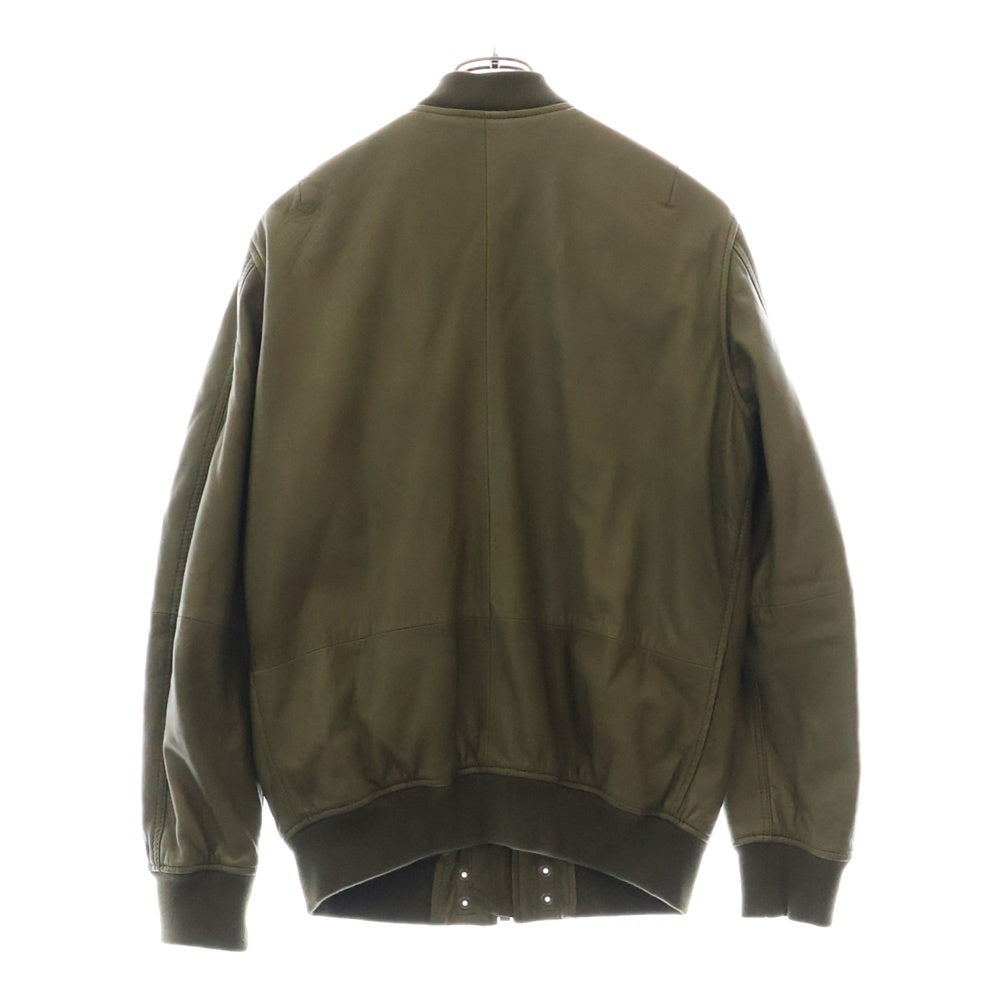 DIESEL(ディーゼル) Sheepskin Leather Jacket MA-1 シープスキン レザージャケット カーキ