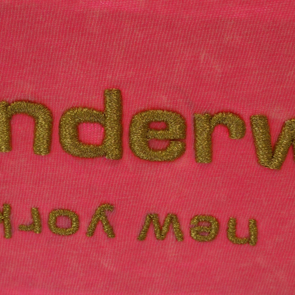 ALEXANDER WANG(アレキサンダーワン) Acid Wash Tee ロゴ刺繍 半袖Tシャツ ピンク