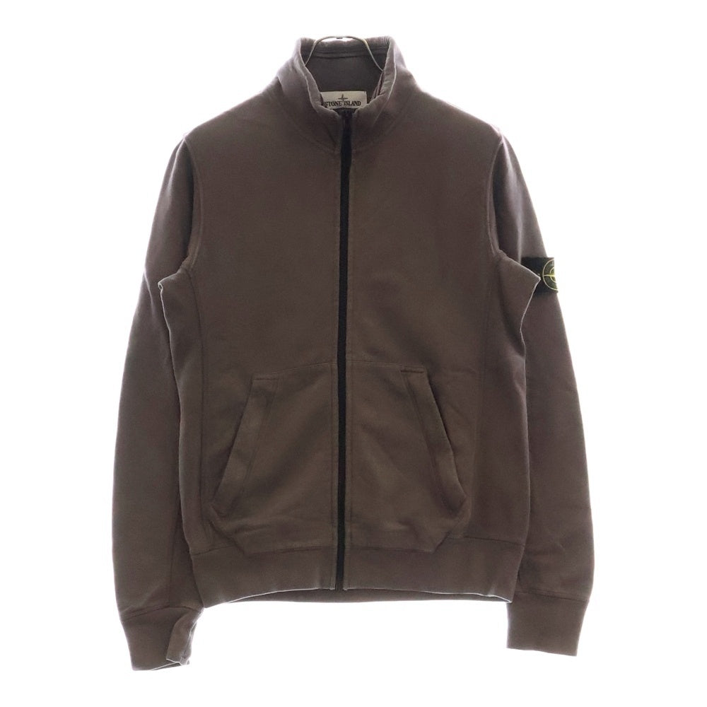 STONE ISLAND(ストーンアイランド) Garment Dyed Cotton Fleece Track Top ロゴワッペン ジップアップトラックジャケット グレー 611564820