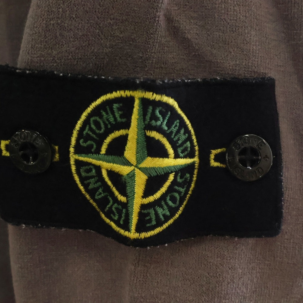 STONE ISLAND(ストーンアイランド) Garment Dyed Cotton Fleece Track Top ロゴワッペン ジップアップトラックジャケット グレー 611564820