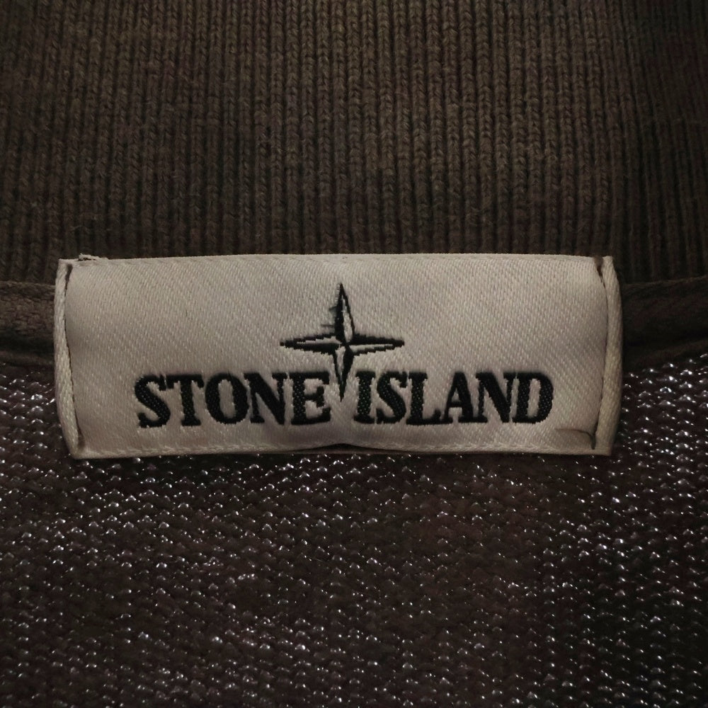 STONE ISLAND(ストーンアイランド) Garment Dyed Cotton Fleece Track Top ロゴワッペン ジップアップトラックジャケット グレー 611564820