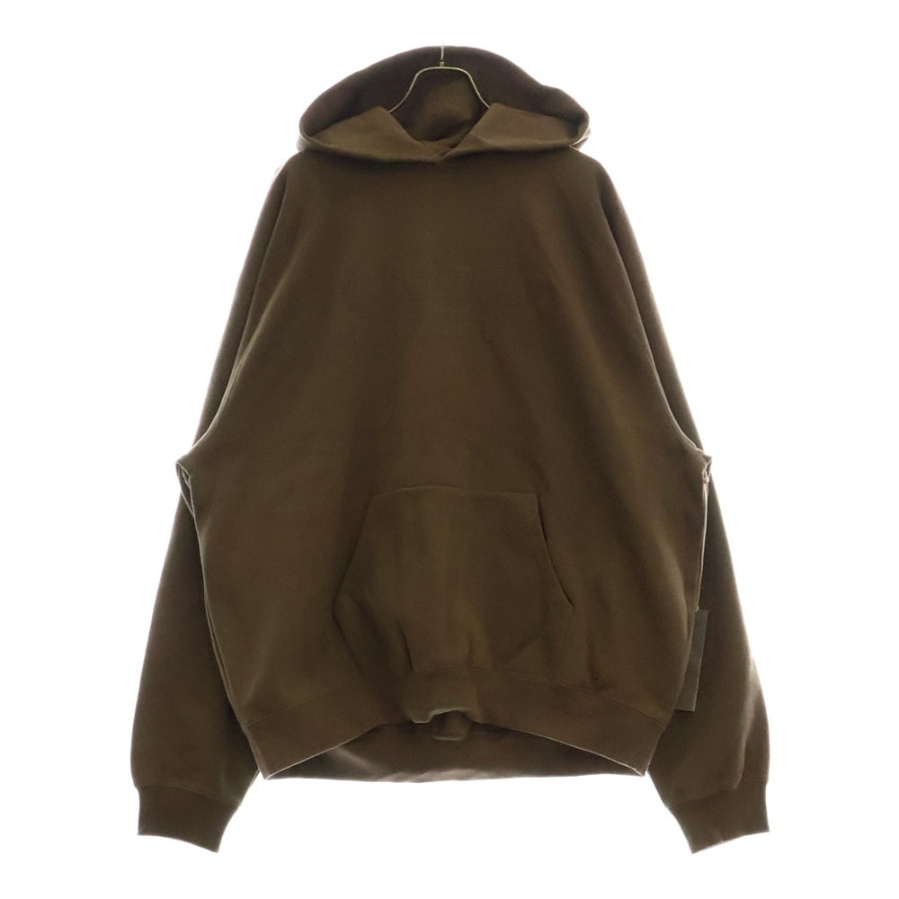 FEAR OF GOD ESSENTIALS(フィアオブゴッド エッセンシャルズ) HOODIE フロントフェルトロゴ プルオーバースウェットパーカー フーディー ブラウン