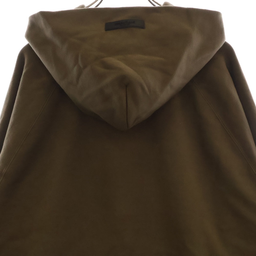 FEAR OF GOD ESSENTIALS(フィアオブゴッド エッセンシャルズ) HOODIE フロントフェルトロゴ プルオーバースウェットパーカー フーディー ブラウン
