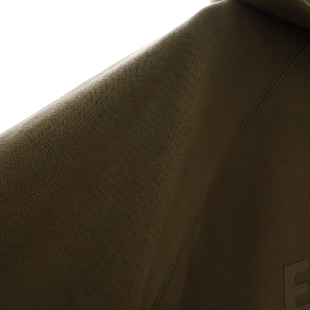 FEAR OF GOD ESSENTIALS(フィアオブゴッド エッセンシャルズ) HOODIE フロントフェルトロゴ プルオーバースウェットパーカー フーディー ブラウン
