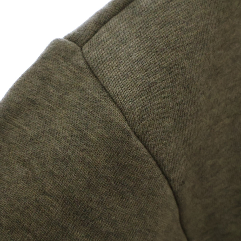 FEAR OF GOD ESSENTIALS(フィアオブゴッド エッセンシャルズ) HOODIE フロントフェルトロゴ ナイロン切替プルオーバースウェットパーカー フーディー グレー