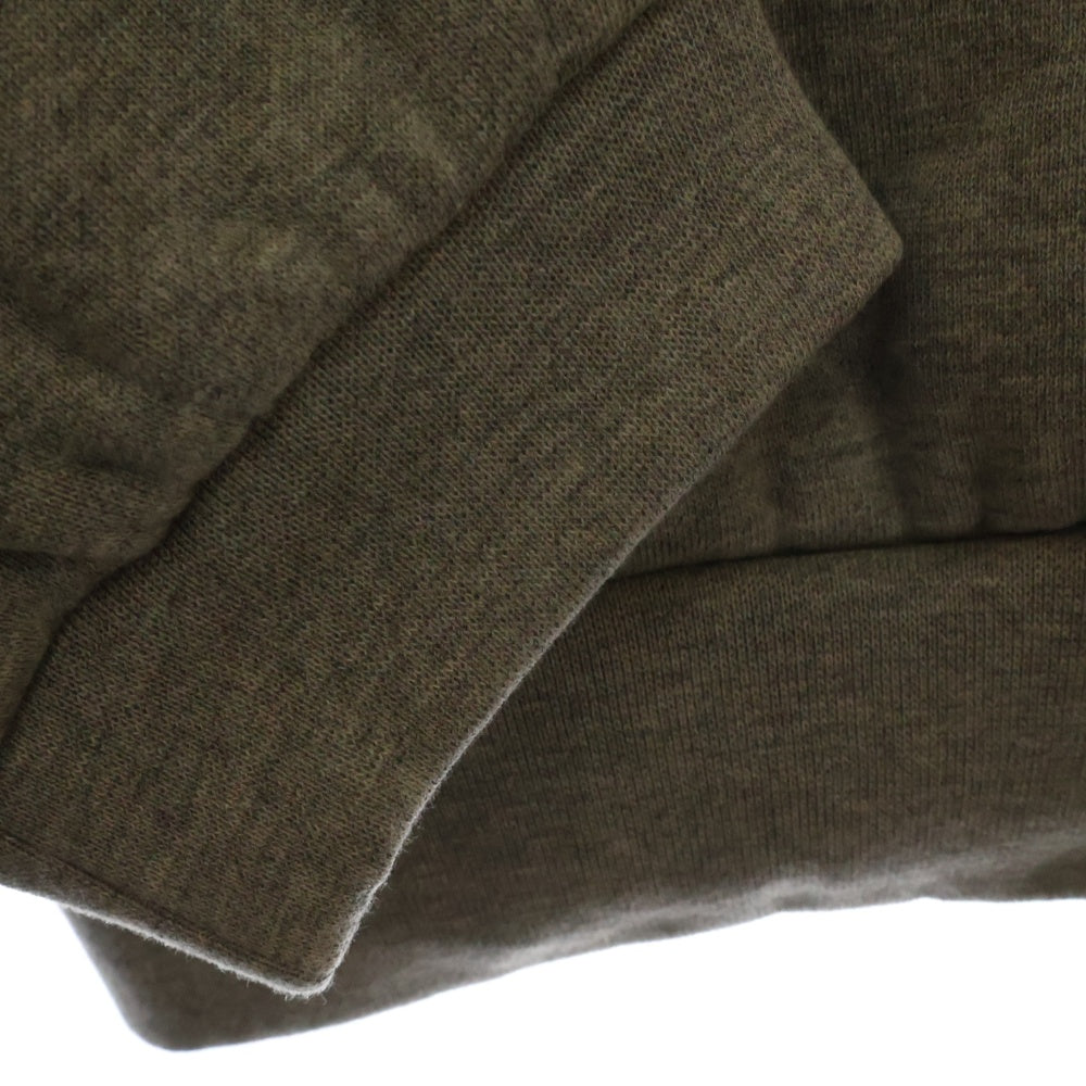 FEAR OF GOD ESSENTIALS(フィアオブゴッド エッセンシャルズ) HOODIE フロントフェルトロゴ ナイロン切替プルオーバースウェットパーカー フーディー グレー