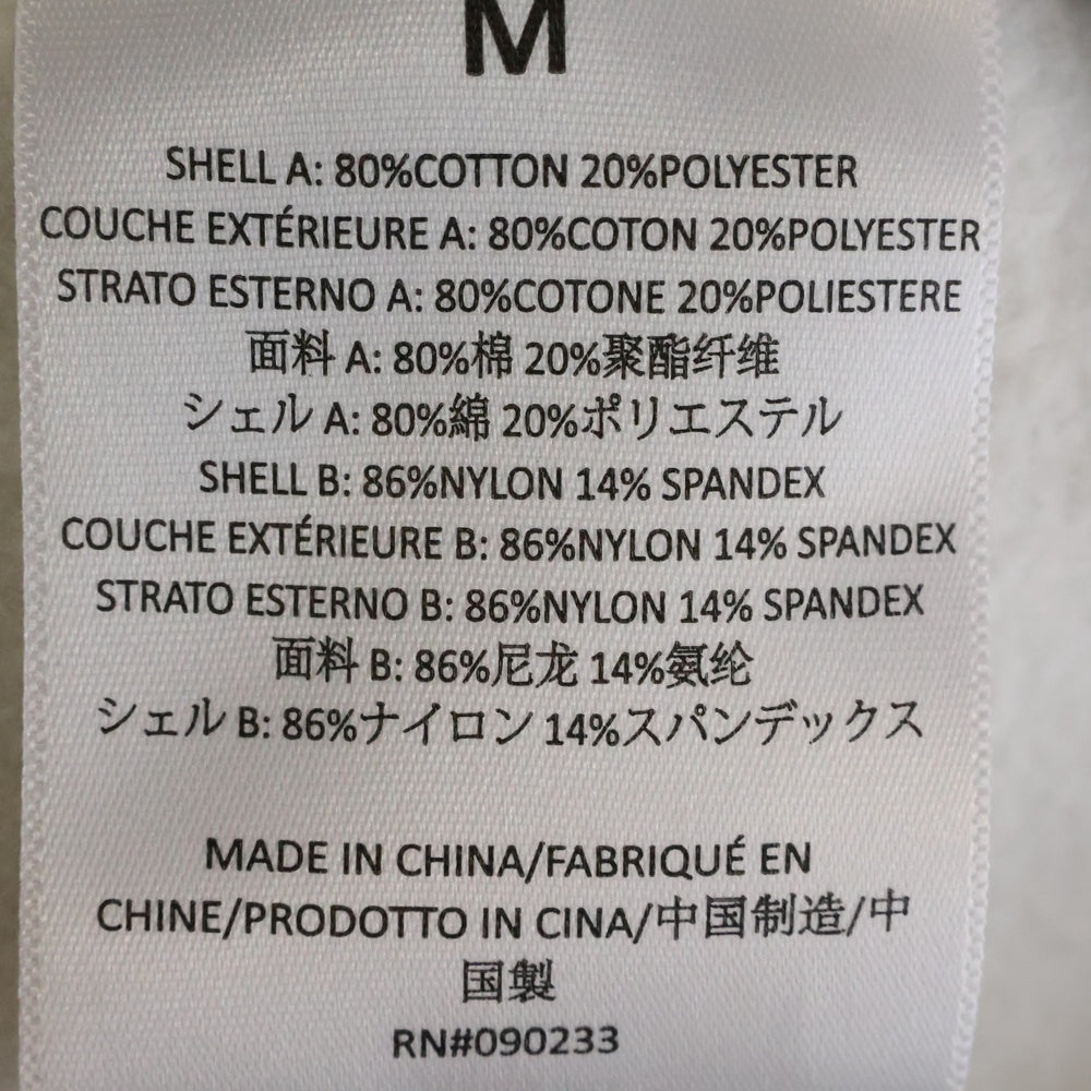 FEAR OF GOD ESSENTIALS(フィアオブゴッド エッセンシャルズ) HOODIE フロントフェルトロゴ ナイロン切替プルオーバースウェットパーカー フーディー グレー