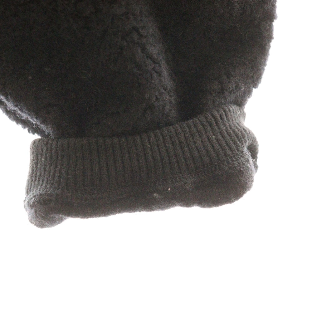 ROUGH AND RUGGED(ラフアンドラゲッド) WOOL BOA SWEAT ウール ボア スウェット フロント刺繍 ブラック