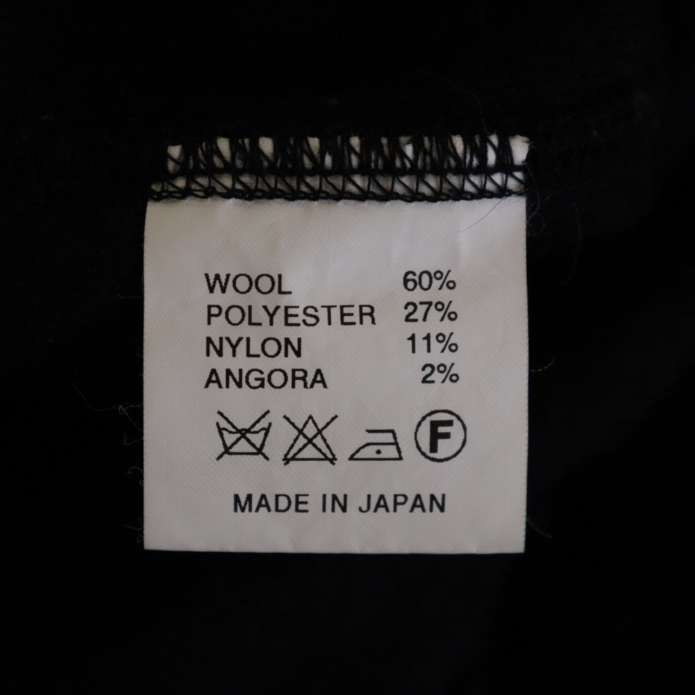 ROUGH AND RUGGED(ラフアンドラゲッド) WOOL BOA SWEAT ウール ボア スウェット フロント刺繍 ブラック
